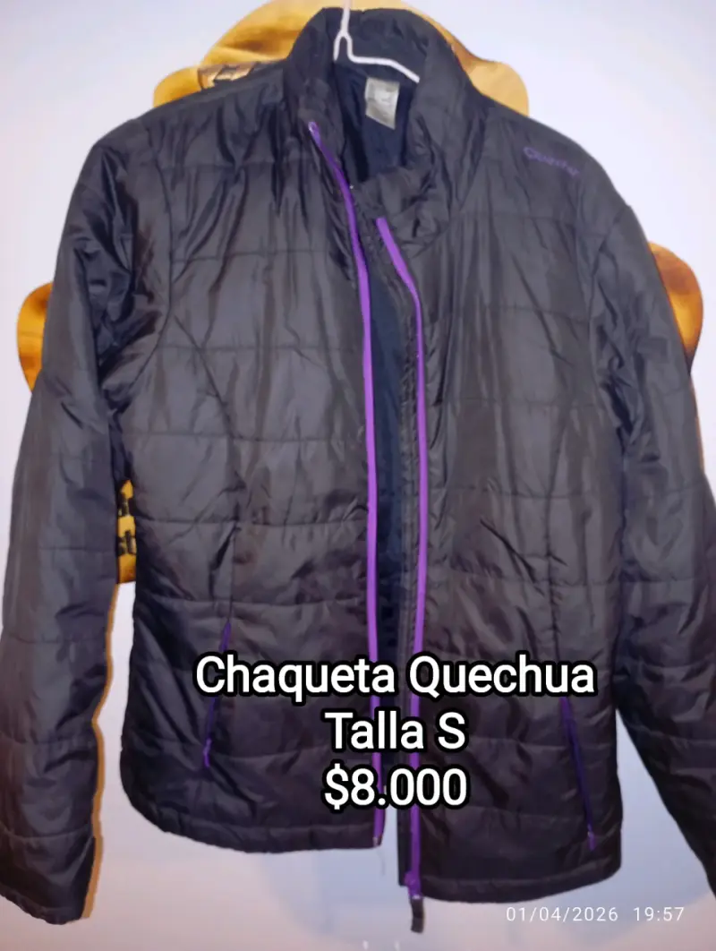 Chaqueta Quechua Negra Talla S - 1