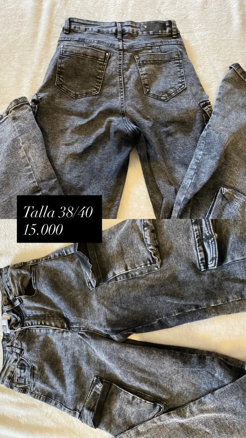 Jeans gris talla 38/40