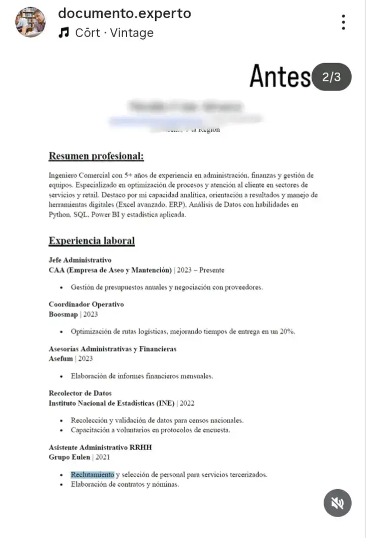 CV Pro por $7mil, hasta quedar 100% conforme - 2