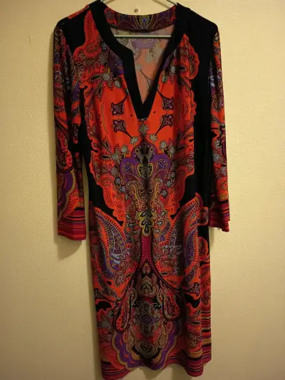 Vestido estampado bohemio - miniatura 1