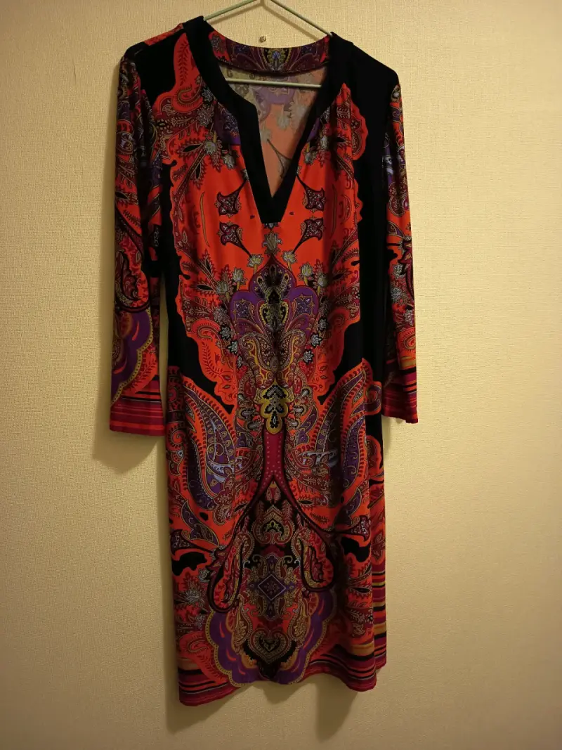 Vestido estampado bohemio - 2
