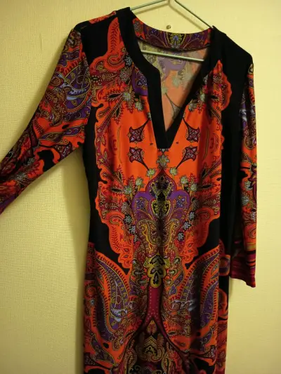 Vestido estampado bohemio - miniatura 3