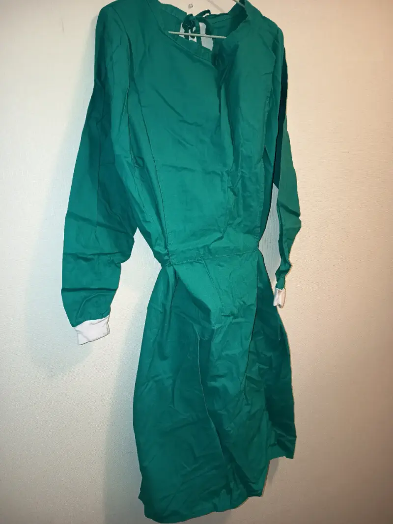 Bata médica verde