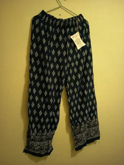 Pantalones estampados azules - miniatura 1