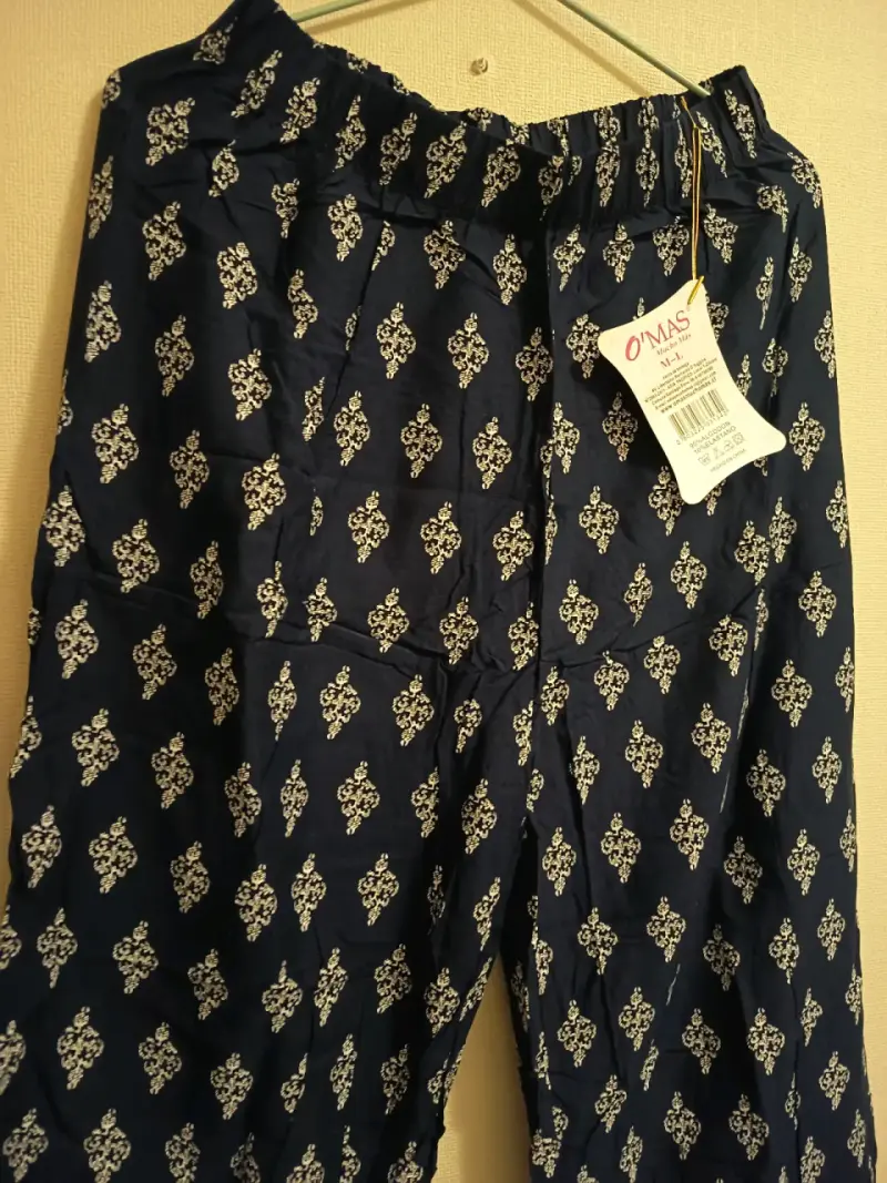 Pantalones estampados azules - 3