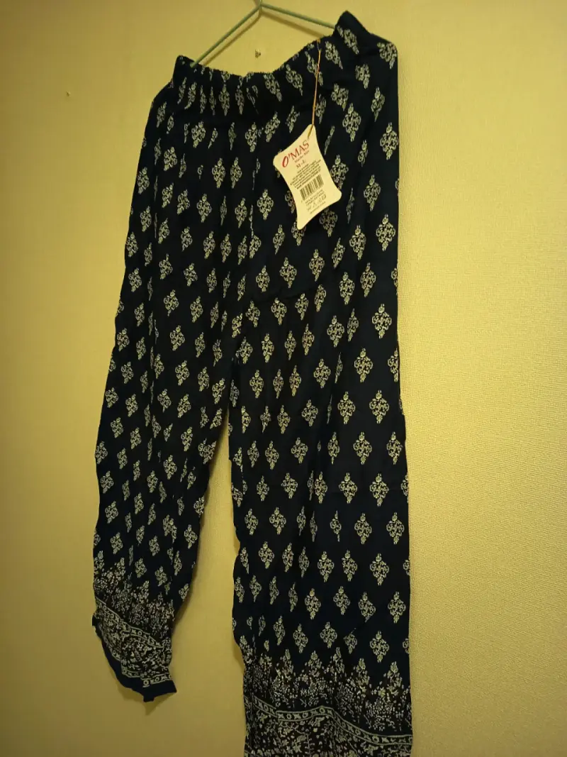 Pantalones estampados azules - 5
