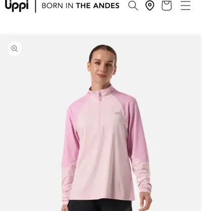 Poleron deportiva Lippi mujer rosa - miniatura 6