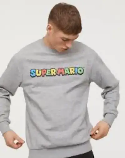 Polerón gris Super Mario - miniatura 1