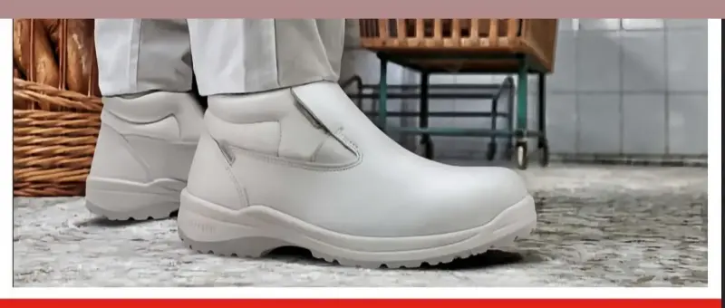 Botines de trabajo blancos - 1