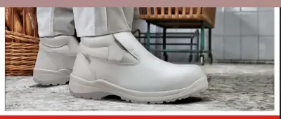 Botines de trabajo blancos - miniatura 1