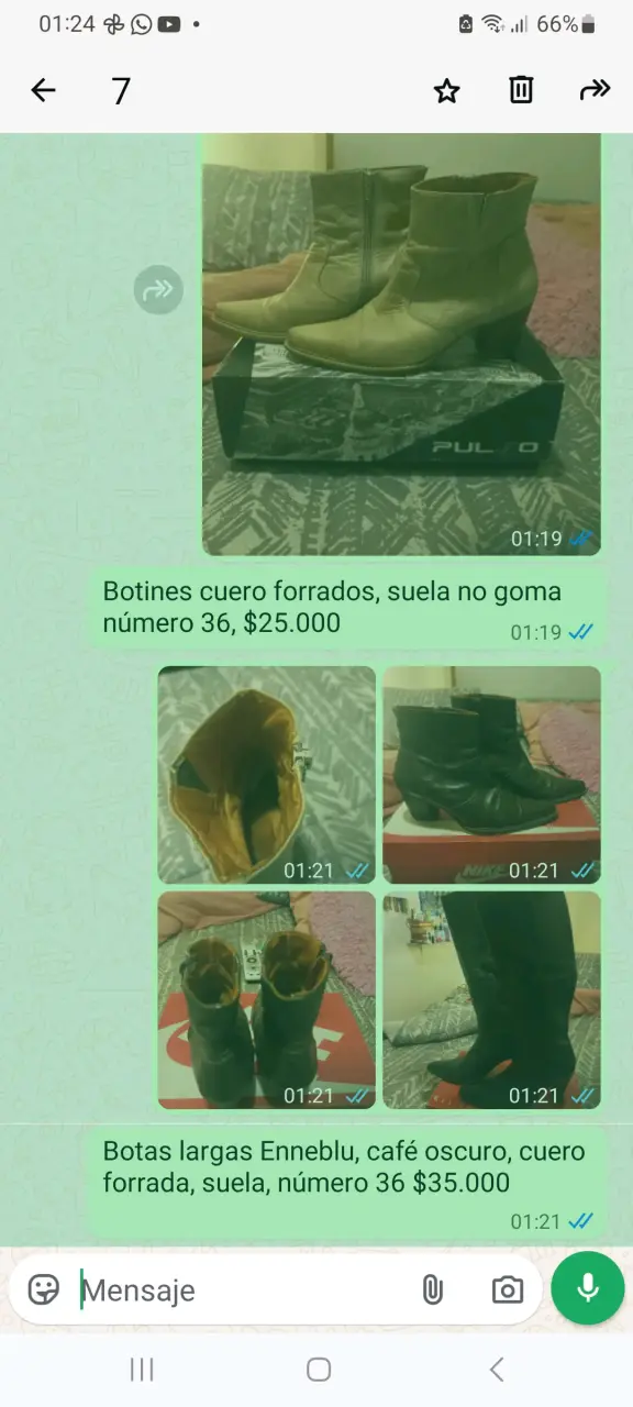 Botines de cuero forrados
