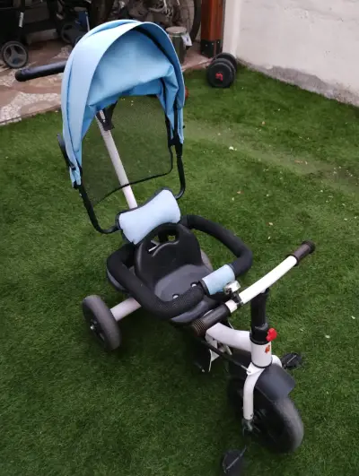 Triciclo para niño azul - miniatura 2