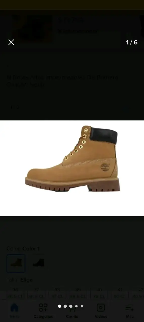 Botas de cuero marrón impermeables