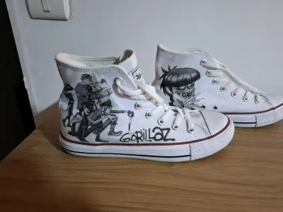 Zapatillas altas Gorillaz blancas - miniatura 1