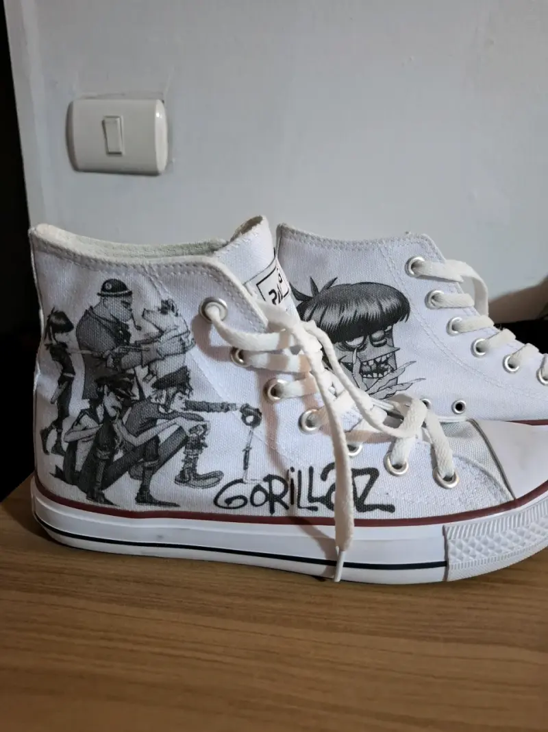 Zapatillas altas Gorillaz blancas - 6