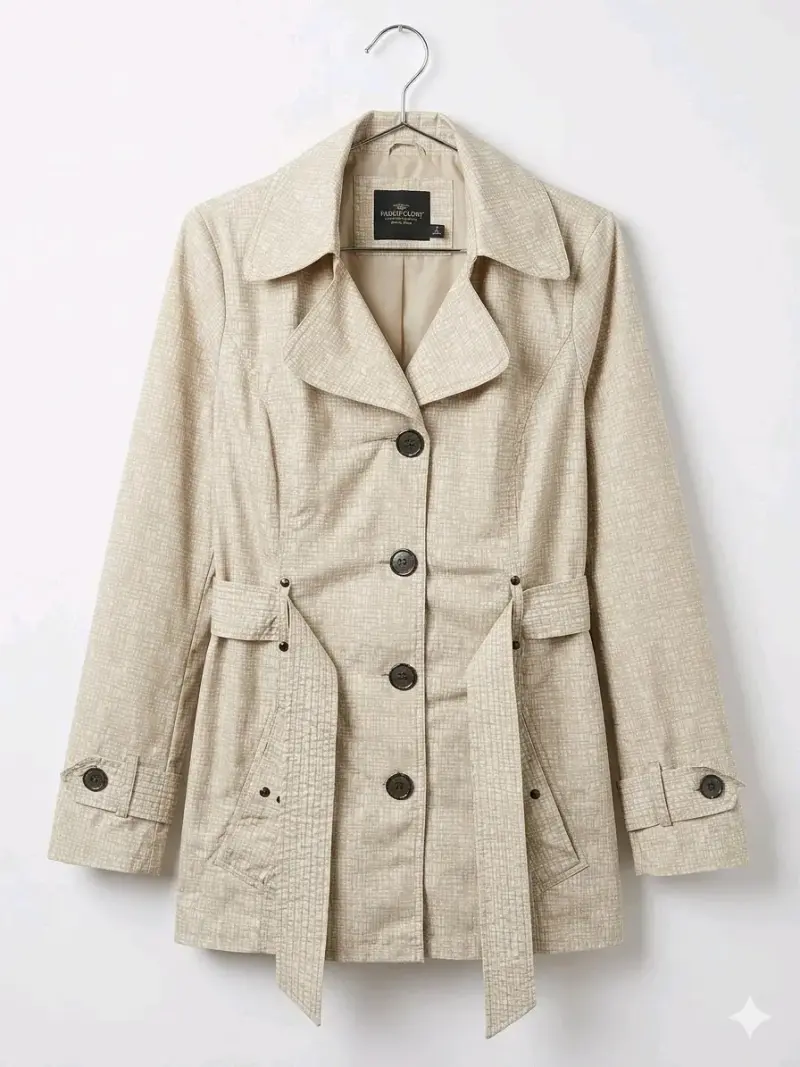 Trench beige casual