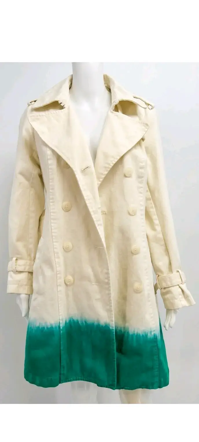 Trench blanco degradado