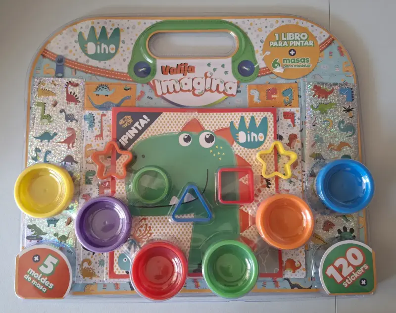 Set creativo Valija Imagina Dino