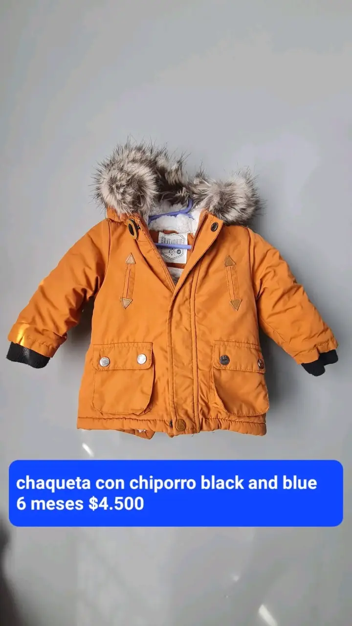 Chaqueta bebé con chiporro 6 meses niño - 1