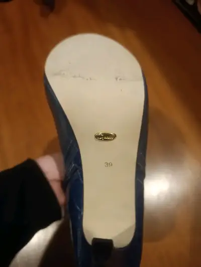 Botines de cuero azul - miniatura 2
