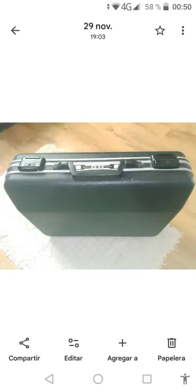 Maletín ejecutivo negro con combinación - miniatura 1