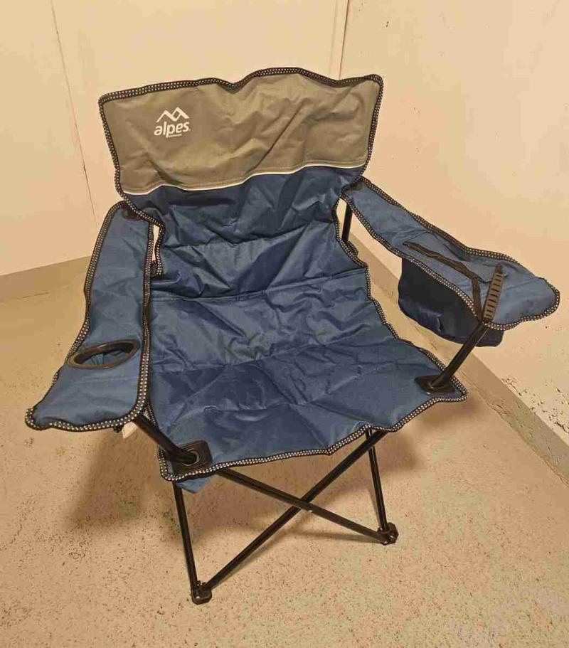 Silla plegable de camping azul nueva - 1