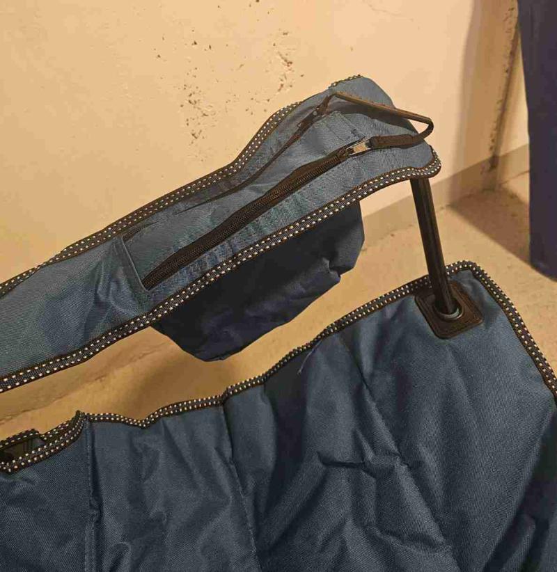 Silla plegable de camping azul nueva - 4