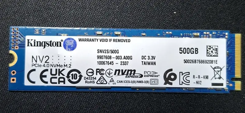 Disco SSD Kingston NVMe 500GB