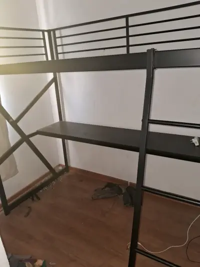 Camarote escritorio metálico negro - miniatura 1