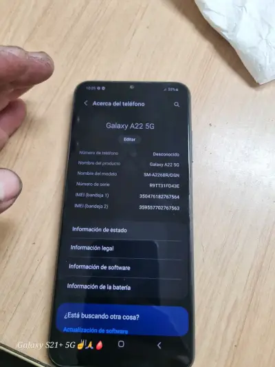 Samsung Galaxy A22 5G dual SIM poco desgaste de us - miniatura 2