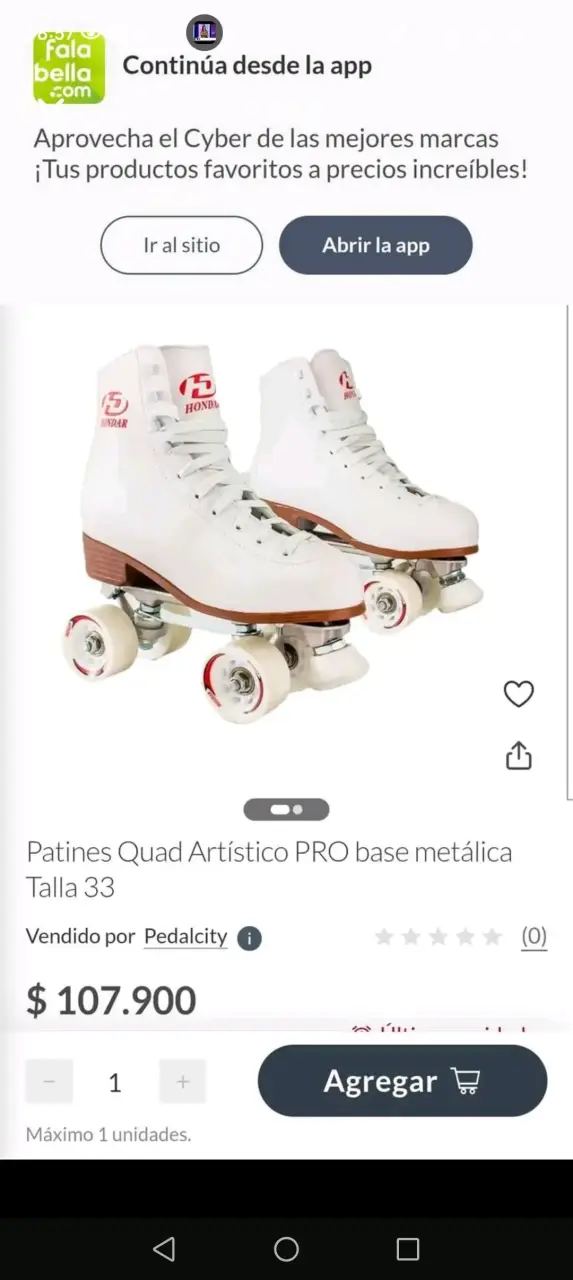 Patines 4 ruedas blancos nuevos - 5