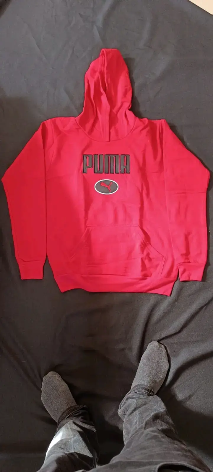 Polerón Nike rojo y negro - 5