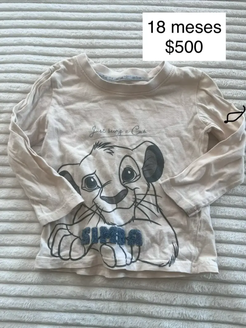 Polera manga larga bebé 18 meses - 1