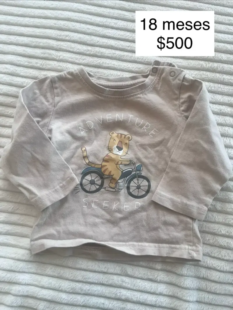 Polera manga larga bebé 18 meses - 2