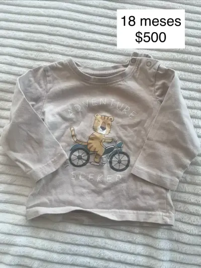 Polera manga larga bebé  18 meses - miniatura 2