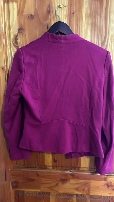 Blazer burdeo elegante - miniatura 2