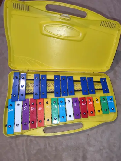 Metalófono de colores con estuche - miniatura 1