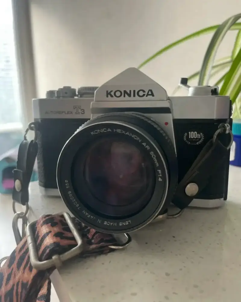 Cámara Konica Autoreflex T3 vintage - 6