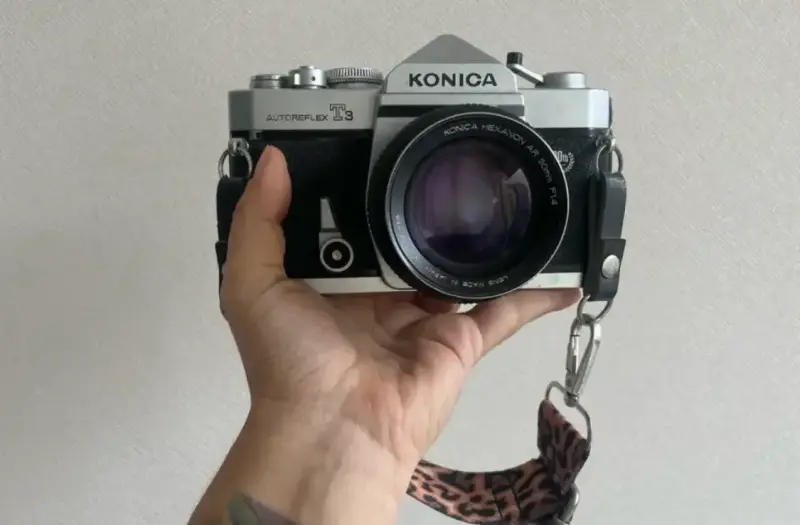 Cámara Konica Autoreflex T3 vintage - 9