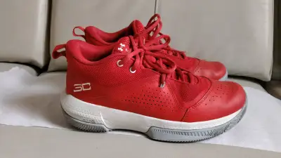 Zapatillas de fútbol blancas con rojo - miniatura 2