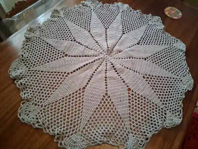Tapete tejido a crochet gris - miniatura 5