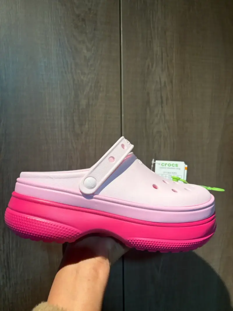 Zuecos Crocs rosa y fucsia nuevos - 4
