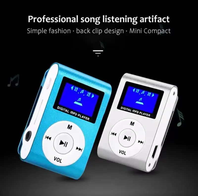Reproductor MP3 compacto con clip - 1
