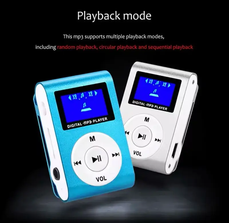 Reproductor MP3 compacto con clip - 3