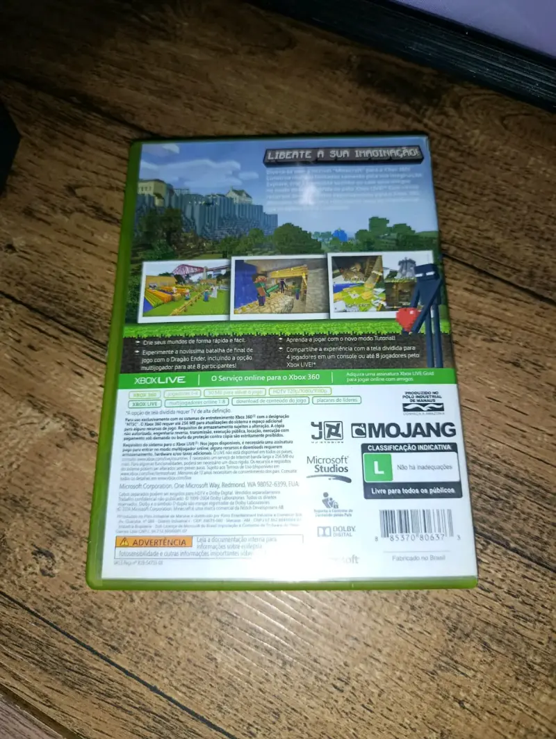 Minecraft Xbox 360 Edition Usado - 2