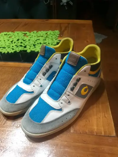 Zapatillas deportivas azul y blanco marca coach - miniatura 1