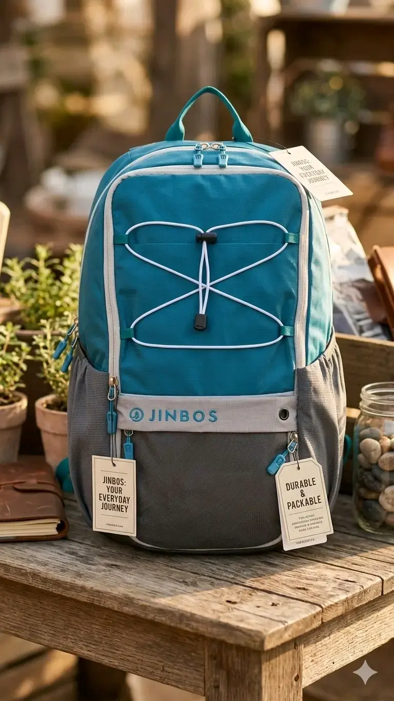 Mochila azul Jinbos - 1