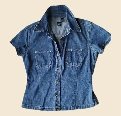 Camisa denim azul Gap - 1