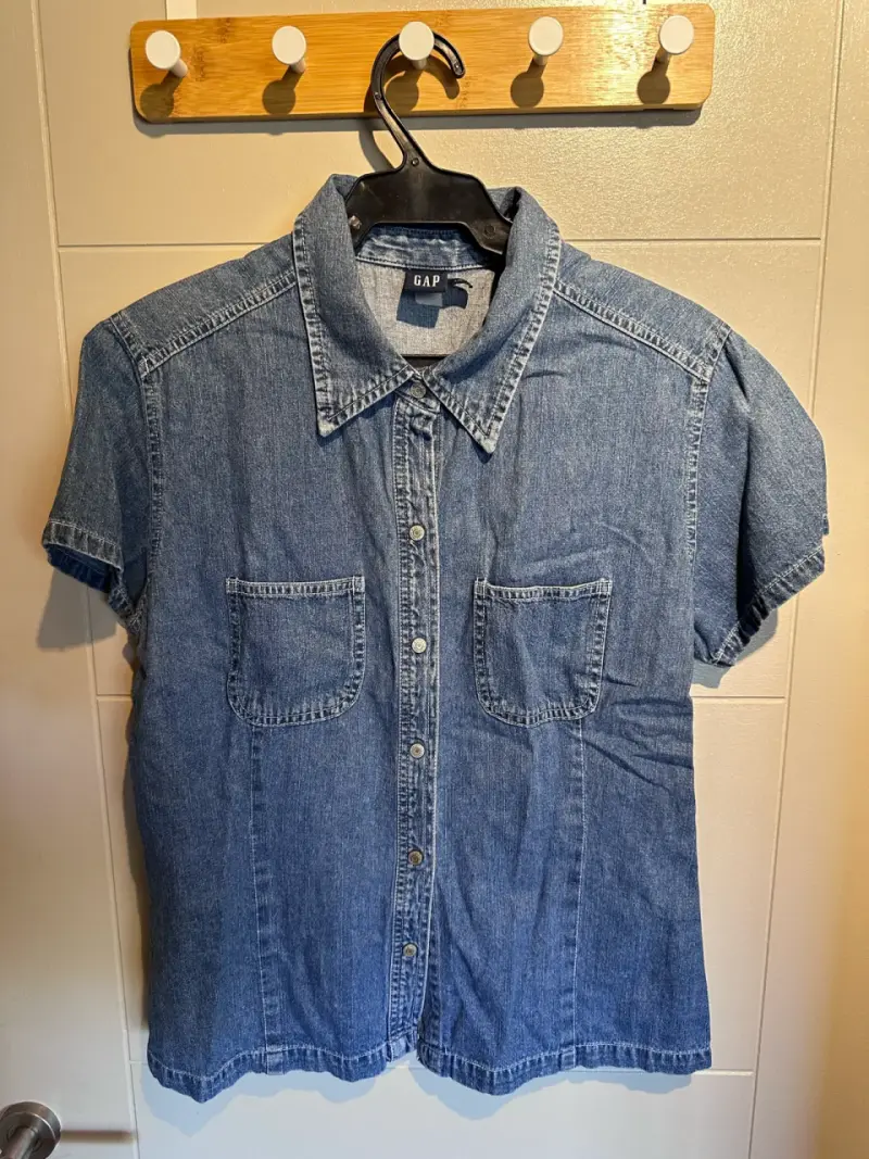 Camisa denim azul Gap - 2