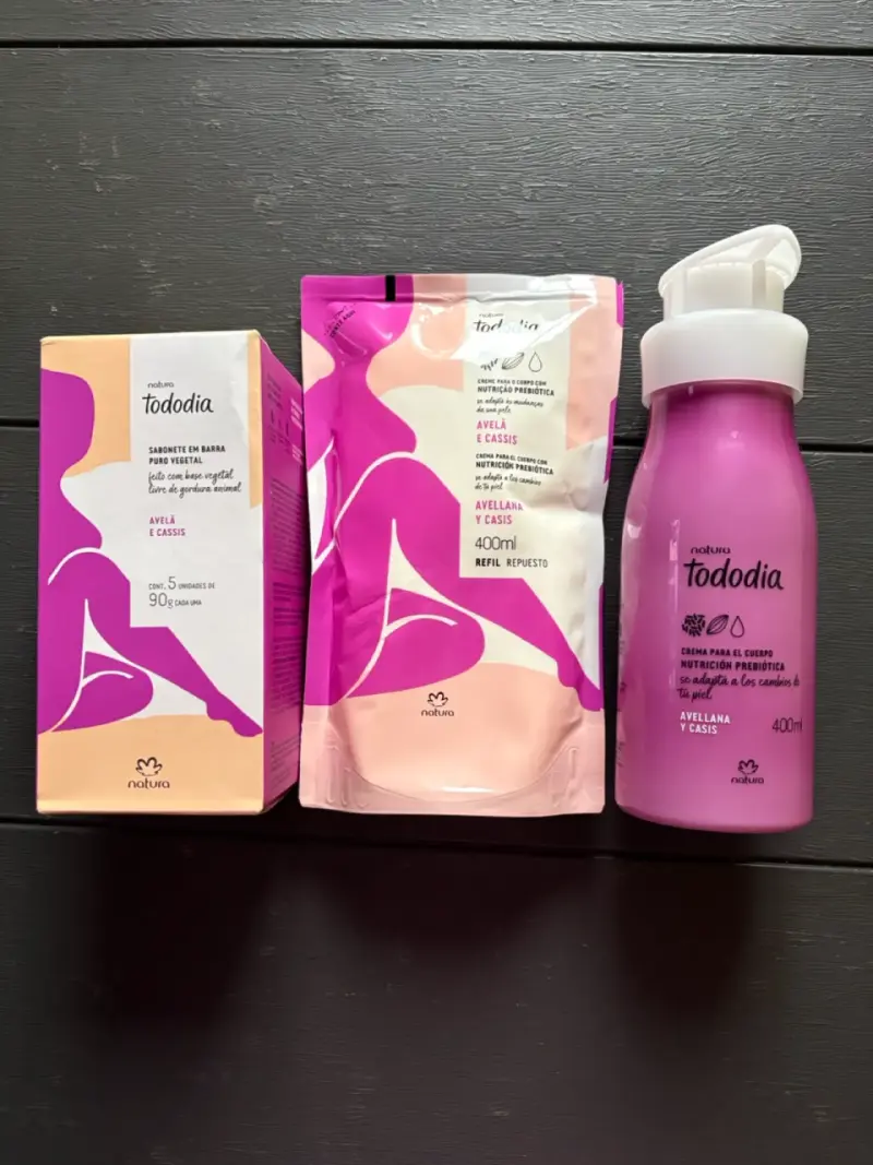 Set cuidado corporal Natura Avellana y Casis